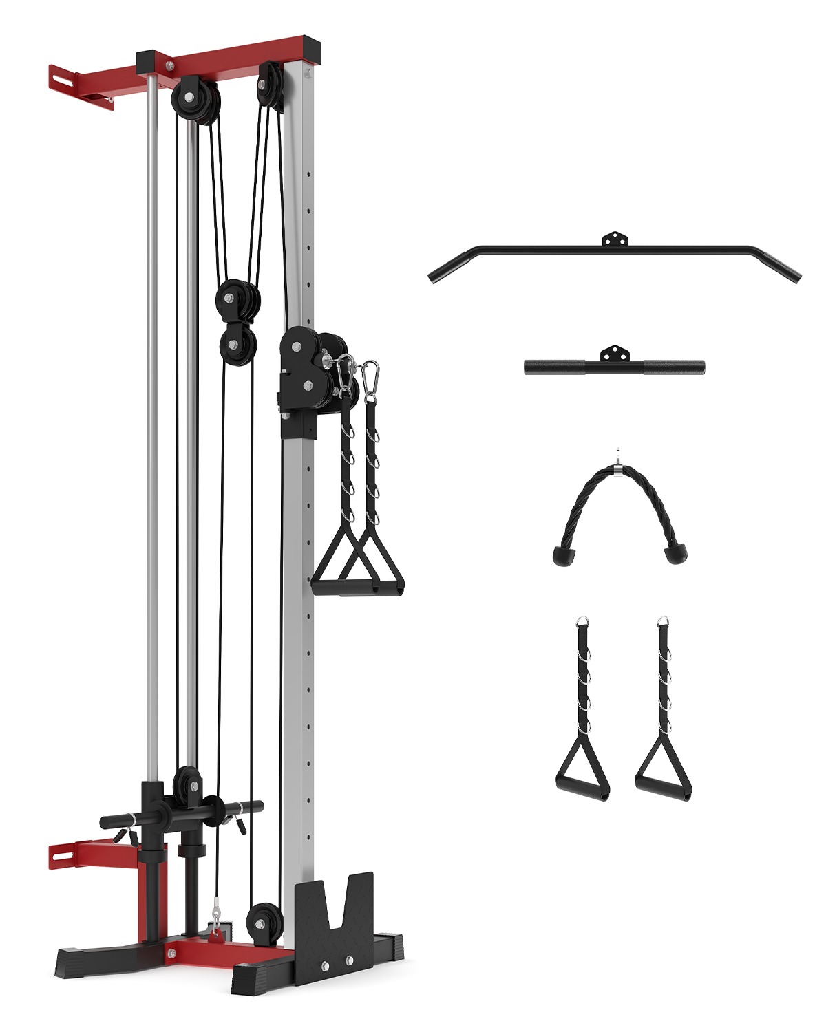 Dual Pulley Wall Mounted Cable - Lat Pulldown Cable 评论和价格