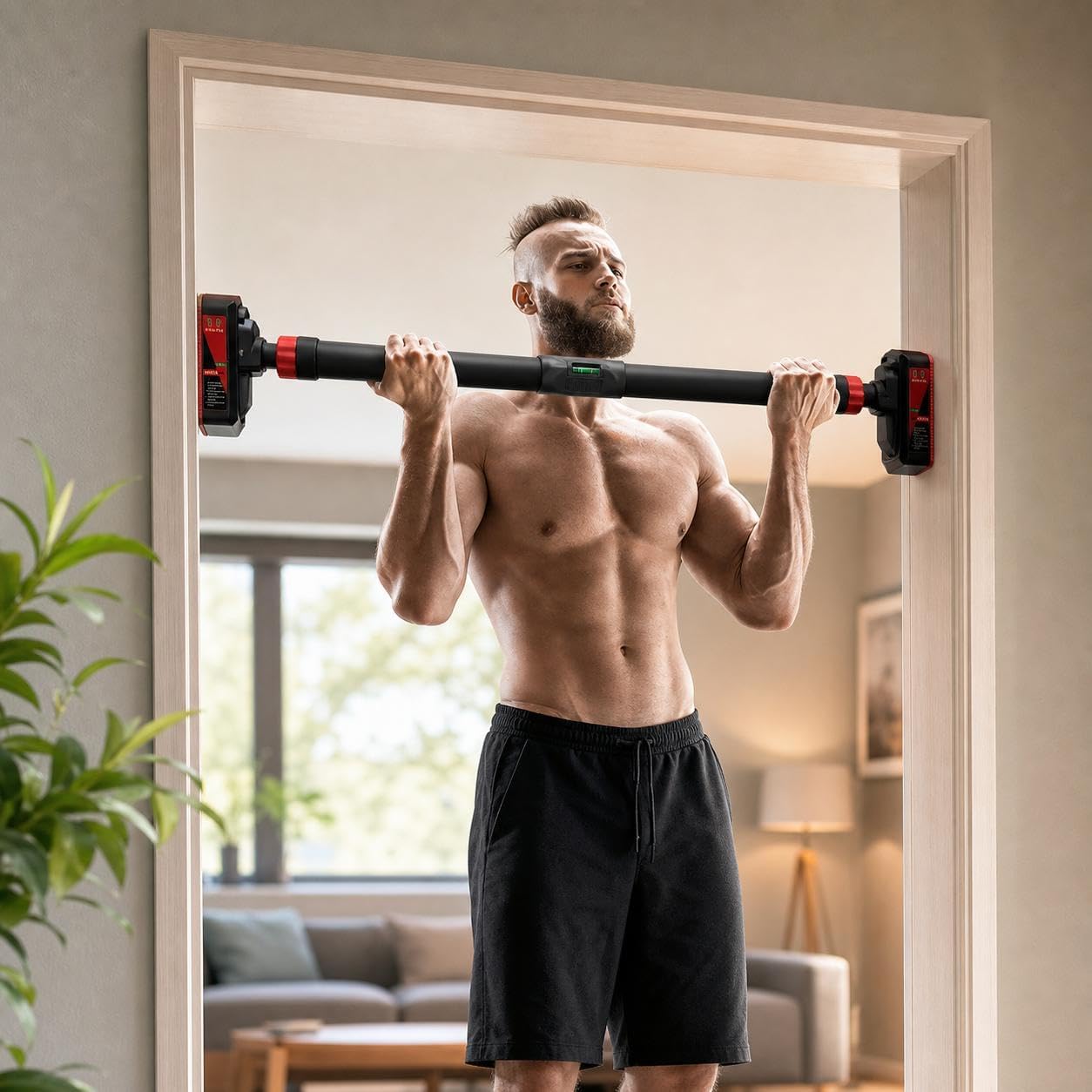 Pull Up Bar for Doorway, Frame - Home Gym Yoga 评论和价格