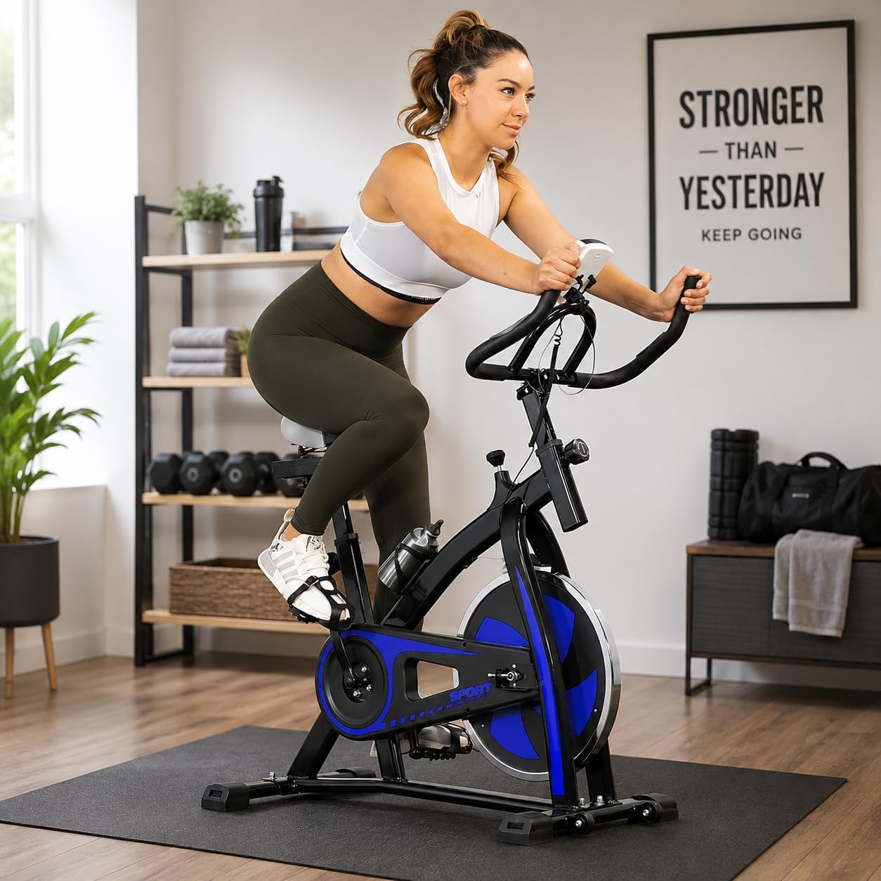 Stationary Exercise Bicycle In - Home Gym Routine 评论和价格