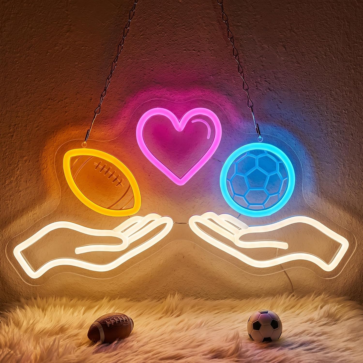 LED Neon Sign Soccer Neon Ligh - Home Gym Neon Sign 评论和价格