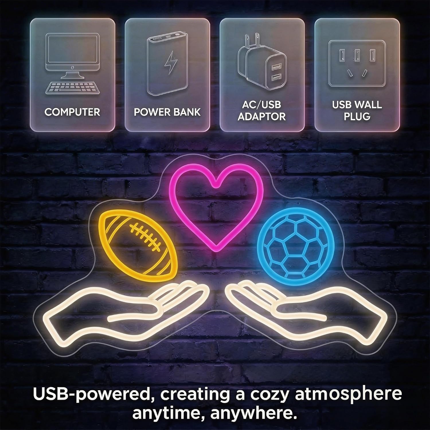 LED Neon Sign Soccer Neon Ligh - Home Gym Neon Sign 评论和价格